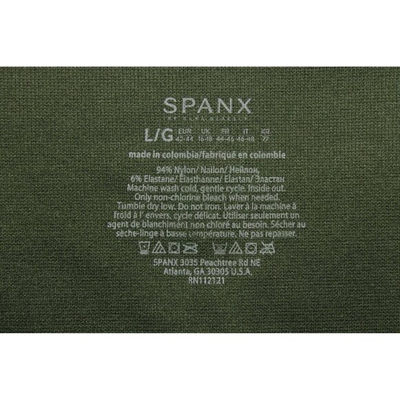 Spanx Leggings for Women Look at Me Now Seamless Leggings Green Camo Sz L - Picture 4 of 9